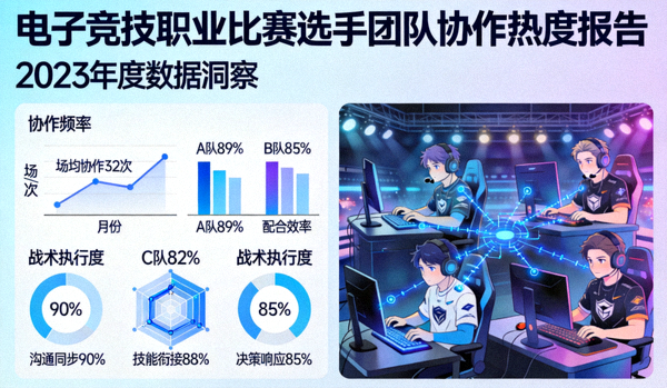 电子竞技职业比赛选手团队协作热度报告