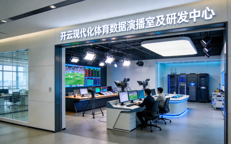 现代化体育数据演播室及研发中心工作环境